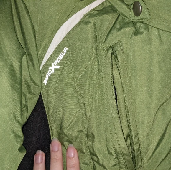 ZeroXposur green ski jacket w/removable hood - Picture 7 of 12